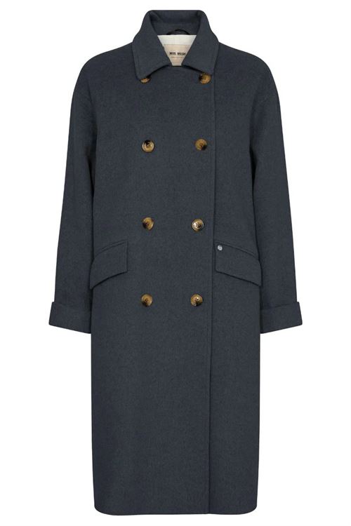 MOS MOSH FRAKKE, MMVENICE WOOL COAT, NAVY BLAZER